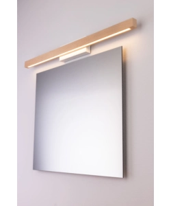 Applique da muro onli "dora" metallo e legno led 40x5,6x8 cm